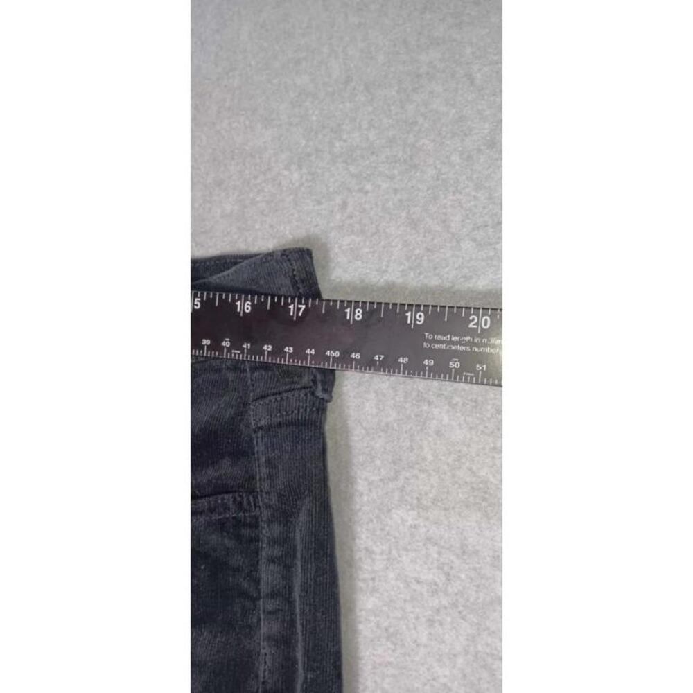 J.Crew Factory Womens Corduroy Pants Size 32 Black Bootcut Stretch Slacks - Picture 9 of 12
